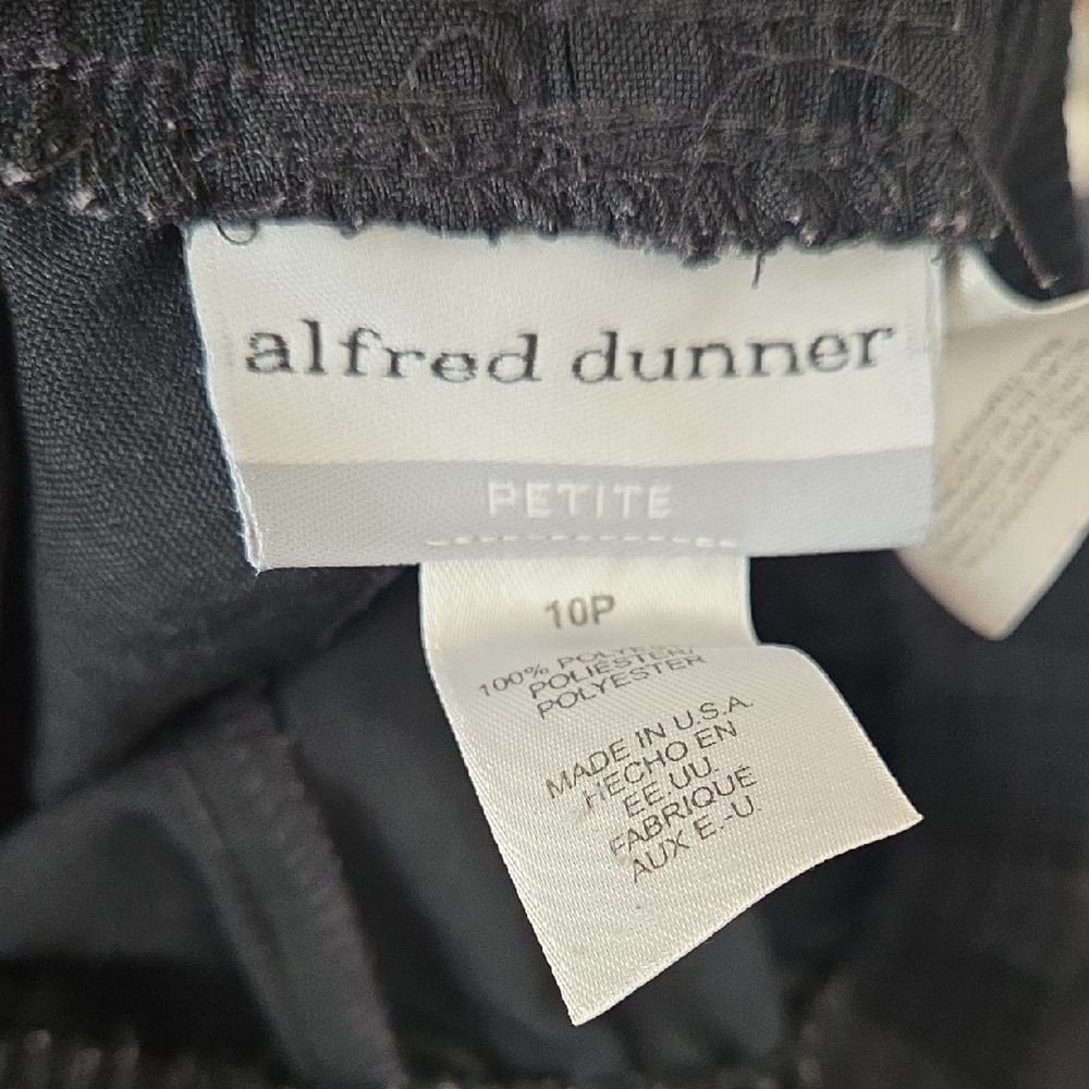 Alfred Dunner Petite Black Trousers